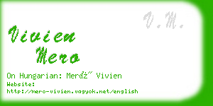 vivien mero business card